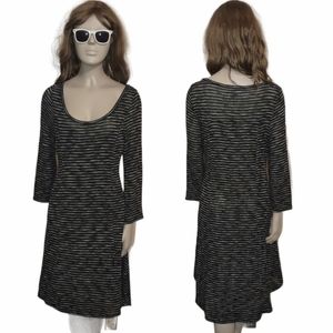 4/$20 • PINK ROSE • Long Sleeve Soft Knit Striped Dress